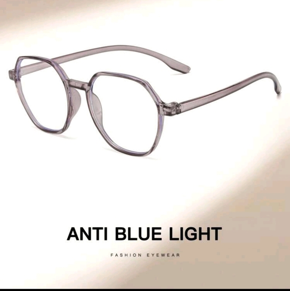 Retro & Minimalist Style Anti-Blue Light Glasses Color Is: Dusty Purple - Picture 2 of 5